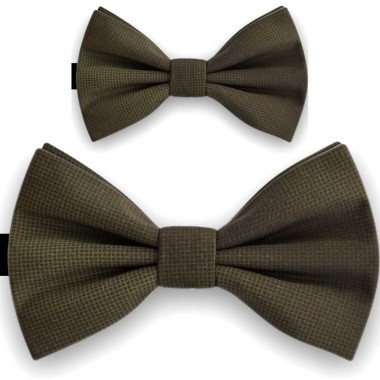 Papioane tata fiu, verde militar, imprimeu Windowpane check